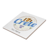 クレタアイランドギリシャレトロヴィンテージホリディ土産 タイル (側面)