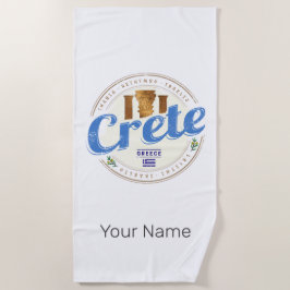クレタアイランドギリシャレトロヴィンテージホリディ土産 ビーチタオル