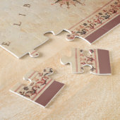 クレタアイランドギリシャヴィンテージ装飾地図 ジグソーパズル (側面)