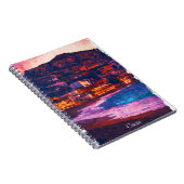 クレタギリシャの島の水の色絵画の ノートブック (右側)