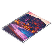 クレタギリシャの島の水の色絵画の ノートブック (左側)