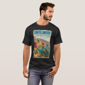 クレタギリシャイラスト旅行アートヴィンテージ Tシャツ (正面フル)