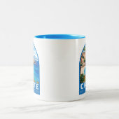 クレタギリシャントラベルアートヴィンテージ ツートーンマグカップ (中央)