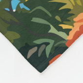 クレタギリシャントラベルアートヴィンテージ フリースブランケット (角)