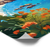 クレタギリシャントラベルアートヴィンテージ ポスター (角)