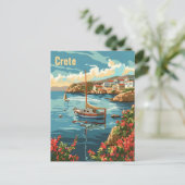 クレタギリシャヴィンテージ ポストカード (スタンド正面)