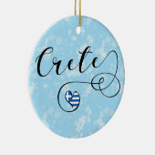 クレタハート国旗、ギリシャ、クレタン セラミックオーナメント (右)