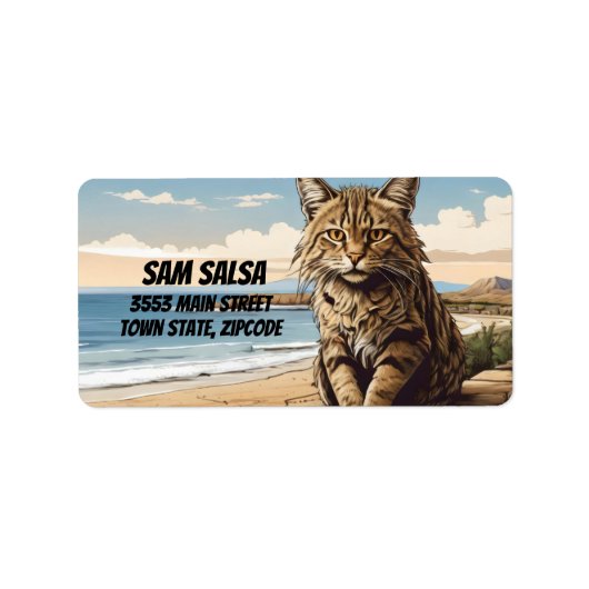 クレタンワイルドキャットオンビーチ ラベル (正面)