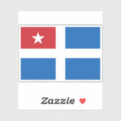 クレタン州国旗（1898年～1913年） シール (シート)