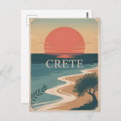 クレタヴィンテージ ミニマル ポストカード (正面/裏面)