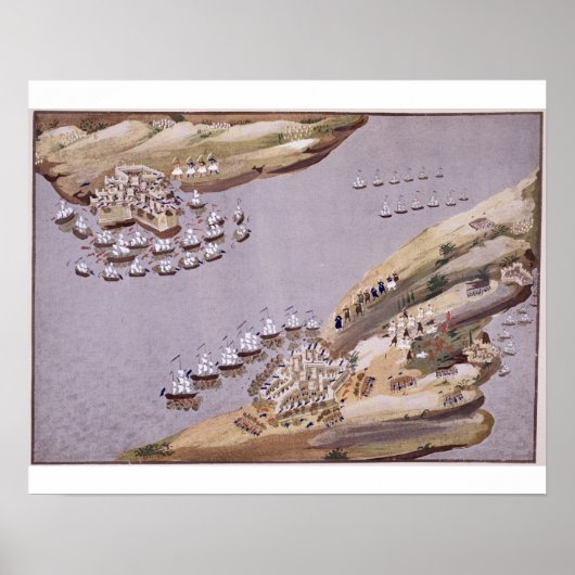 クレタ島とサモス島のための戦い，プレート ポスター (正面)