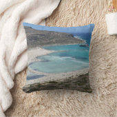 クレタ島の楽園 – バロスラグーンクッションピロー クッション (ブランケット)