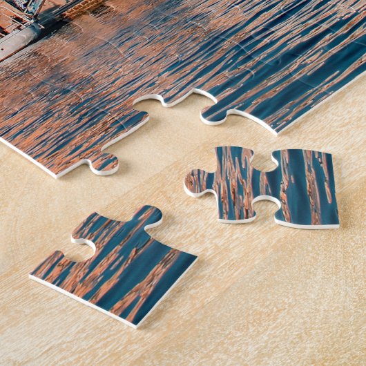 クレタ島の青い時間にシャニアのヴェネツィアの港が ジグソーパズル (側面)