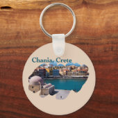 クレタ島キャニア：ヴェネツィア港 キーホルダー (正面)