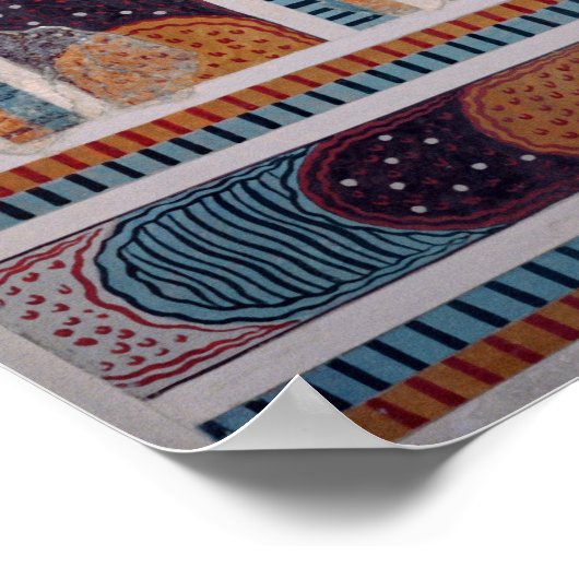 クレタ島ノッソス宮殿トレドール・フレスコ ポスター (角)