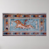 クレタ島ノッソス宮殿トレドール・フレスコ ポスター (正面)