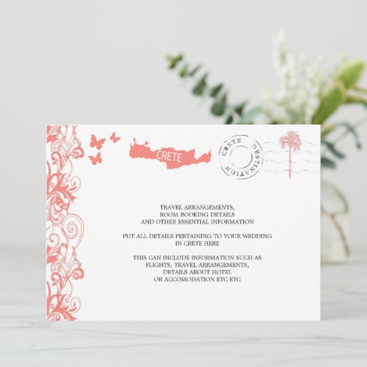 クレタ島挙式旅行ガイド 招待状 (スタンド正面)