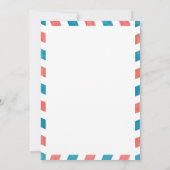 クレタ島 ギリシャ アンティーク 航空郵便 結婚式後 招待状 (裏面)