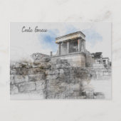 クレタ島，ギリシャ，ノッソス宮殿 シーズンポストカード (正面)