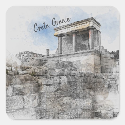 クレタ島,ギリシャ,ノッソス宮殿 スクエアシール (正面)
