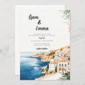 クレタ水の色結婚の作成先 招待状 (正面/裏面)