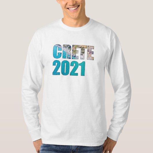 クレタ2021ビーチギリシャ休日 Tシャツ (正面)