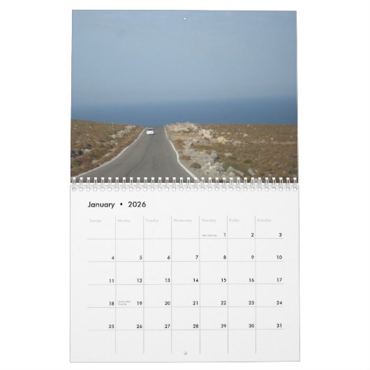 クレタ カレンダー (1月 2026)