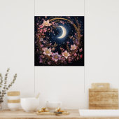 クレッお洒落セント開花 ポスター (キッチン)