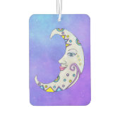 クレッかわいらしセントの月の顔スターズオンパープル カーエアーフレッシュナー (裏面)