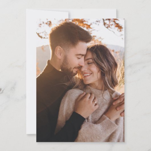 クレッエレガントト |白黒と写真 セーブザデート (裏面)