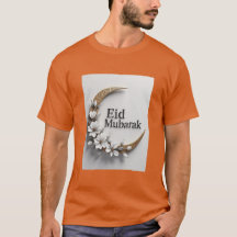 クレッモダンセントEid Al Fitr Mubarak Tシャツ男性へ