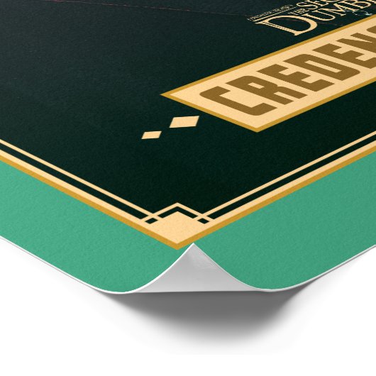 クレデンスベアボーンキャラクターグラフィック ポスター (角)