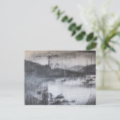 クレド川の上のクレーン ポストカード (スタンド正面)