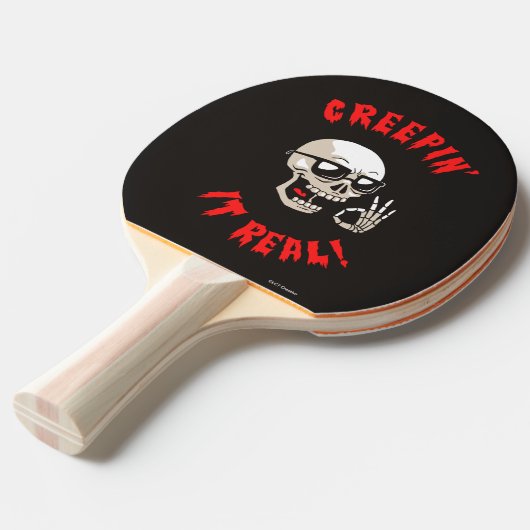 クレピ実在ン 卓球ラケット (正面アングル)