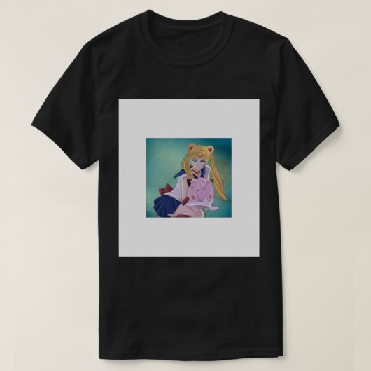 クレフェアリー付きシルオルムーン.png tシャツ (デザイン正面)