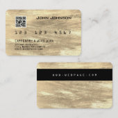 クレフェイクジットまたはデビット·カードが木に見える 名刺 (正面/裏面)