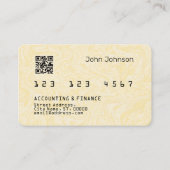 クレフェイクジット・カード・ルック・ウッド・淡い色のパターン 名刺 (正面)