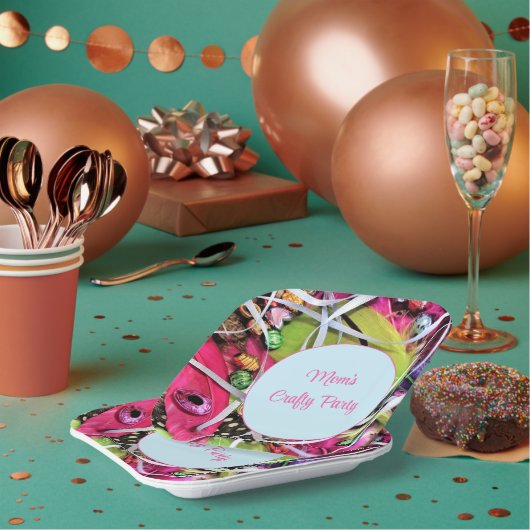 クレフカラフルトパーティー紙プレート ペーパープレート (複数)