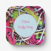 クレフカラフルトパーティー紙プレート ペーパープレート (正面)