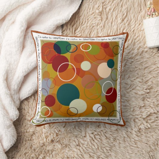 クレフター数々の円の枕 クッション (ブランケット)