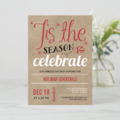 クレフティお祝いホリデーパーティー招待状 招待状 (スタンド正面)