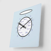 クレフティアクリルウォールクロックbYセロポリム スクエア壁時計 (傾斜)