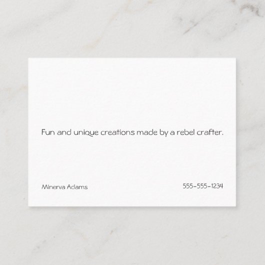 クレフティガールグール名刺 名刺 (裏面)