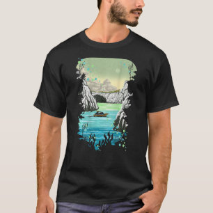 クレフティコミロギリシャ潜水シーケーブシュノーケリング Tシャツ