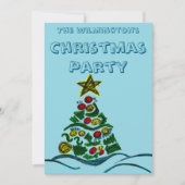 クレフティツリークリスマスパーティの招待状 招待状 (正面)