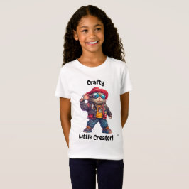 クレフティリトルクリエータヒップスターマウスデザイン Tシャツ