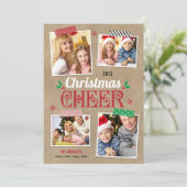 クレフティークリスマスホリデーフォトカード シーズンカード (スタンド正面)