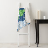 クレフティ雪だるま編み物スカーフ シェルパブランケット (インサイチュ)