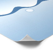 クレフティ雪だるま編み物スカーフ ポスター (角)