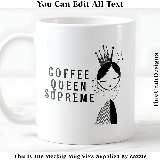 クレフモダントなクラフトクイーン034ノベルティ工芸品 コーヒーマグカップ
